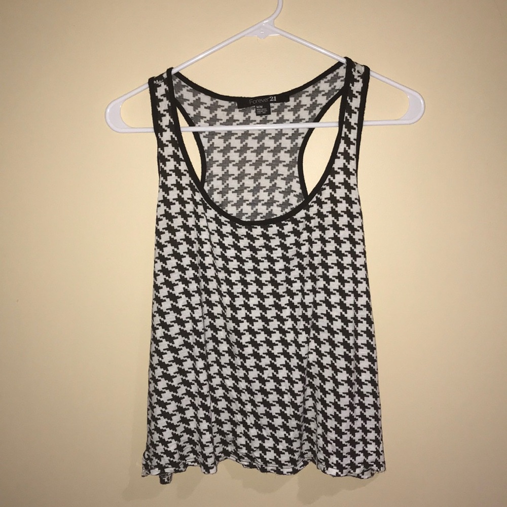 Houndstooth tank